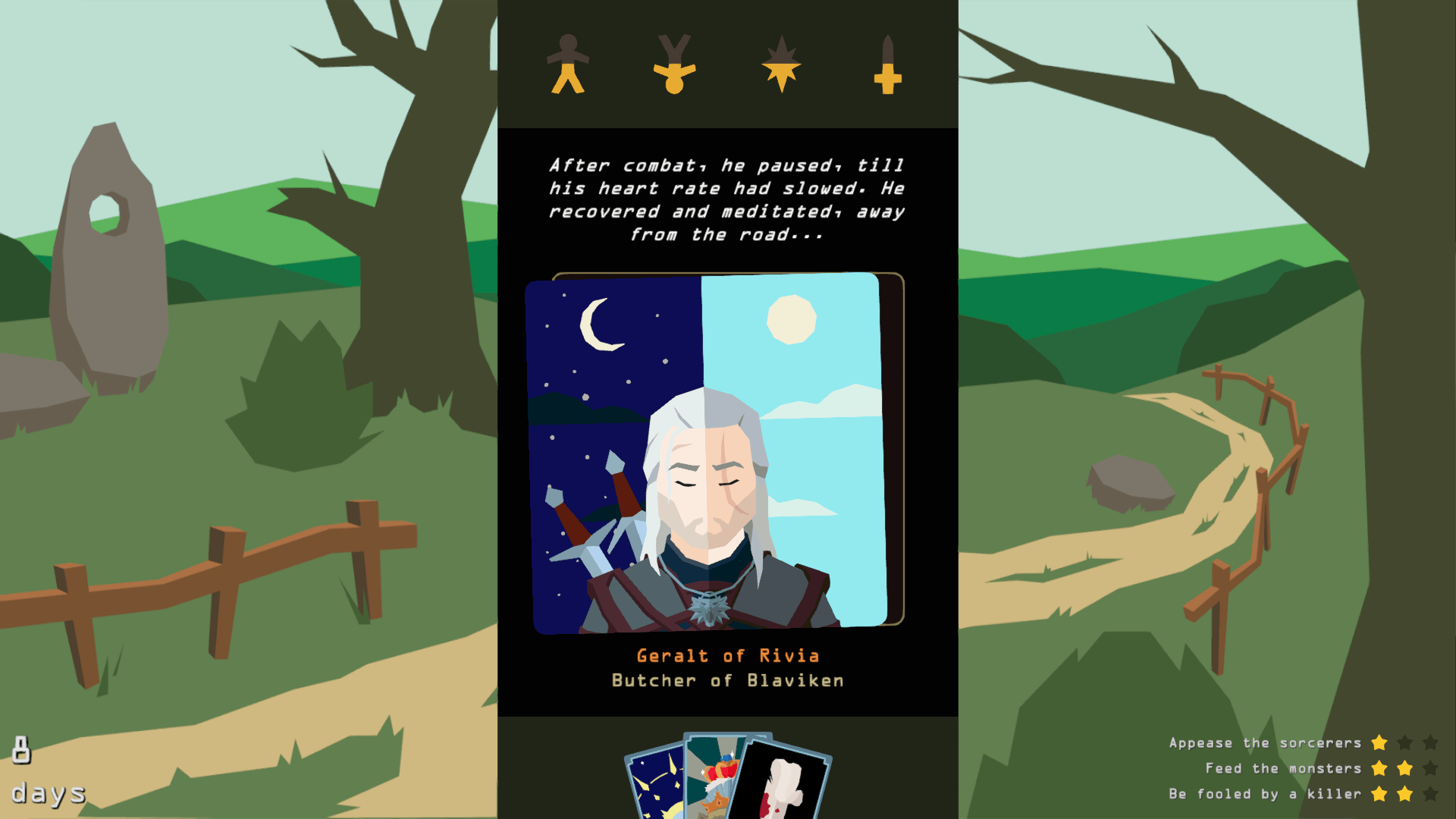 Reigns: The Witcher (Steam) - Preview 2 RTW Screenshot 03 https://www.mkaugaming.com/all-review-list/reigns-the-witcher-steam-preview/