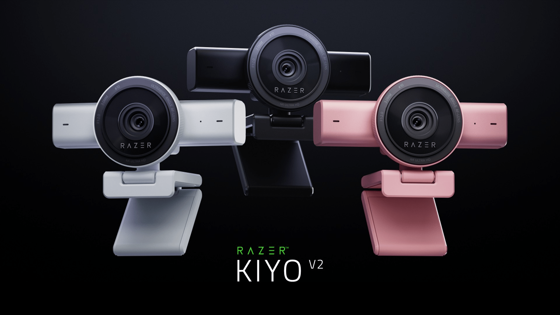 Razer Kiyo V2 – 4K With AI. Now In Quartz And White