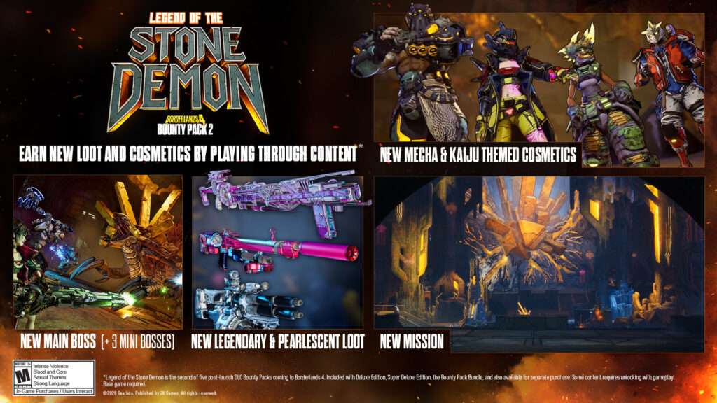 Borderlands 4 Bounty Pack 2: Legend Of The Stone Demon Now Available 1 BL4 BP2 Content https://www.mkaugaming.com/borderlands-4-bounty-pack-2-legend-of-the-stone-demon-now-available/