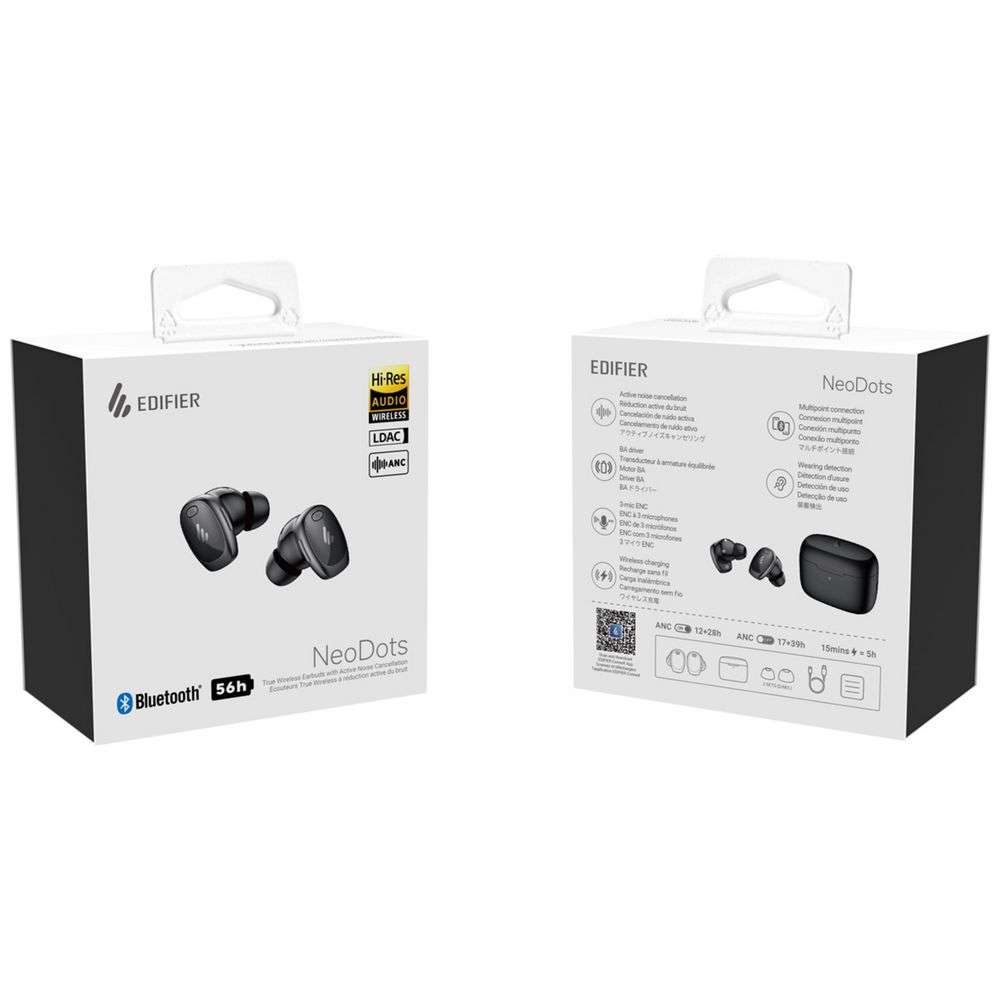 EDIFIER NeoDots Wireless Earbuds (Hardware) - Review 6 EDNEODTBK H edifier neodots true wireless earbuds black https://www.mkaugaming.com/all-review-list/edifier-neodots-wireless-earbuds-hardware-review/