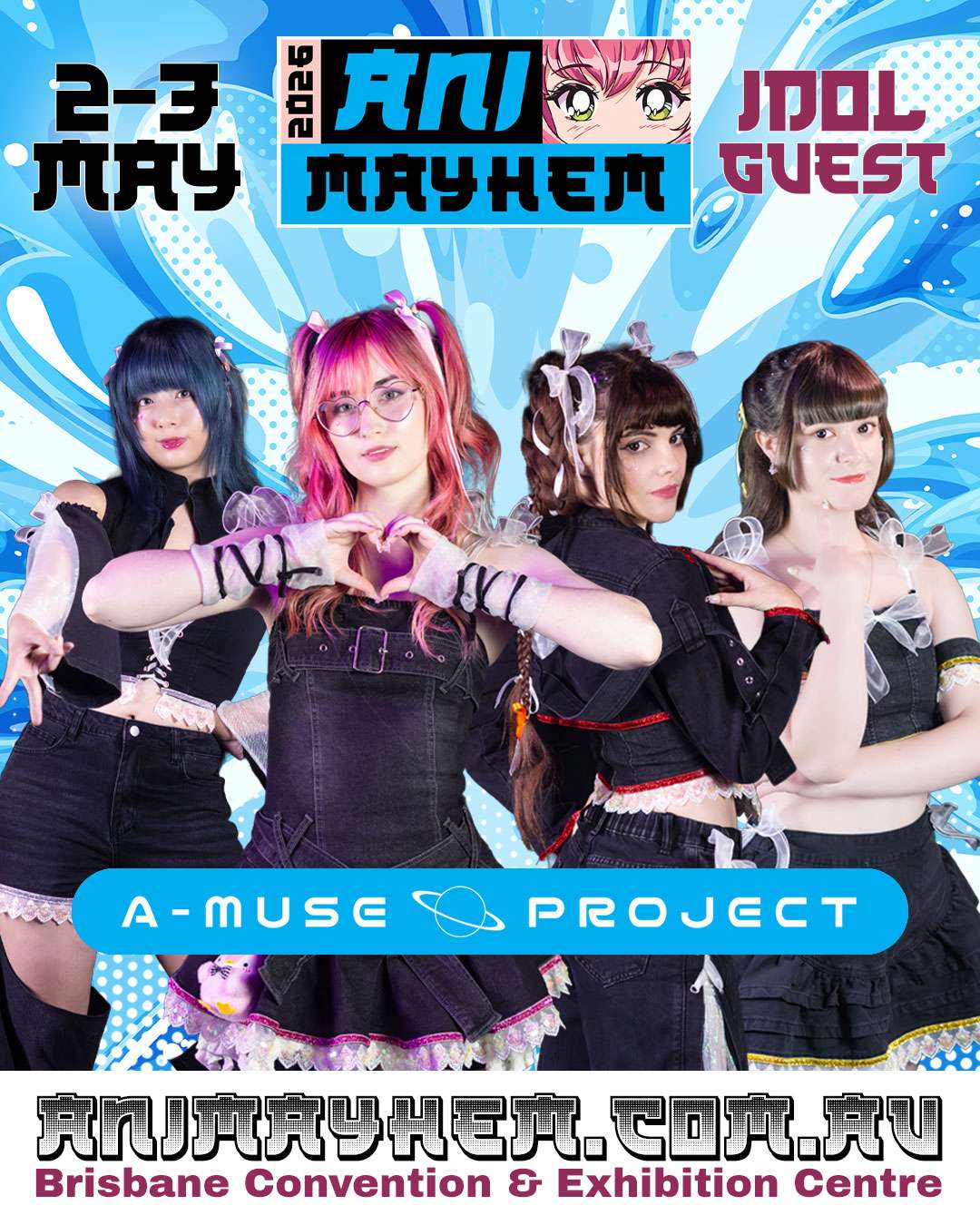 AniMayhem Debuts In Brisbane With International Guests, Live Performances and Immersive Fan Experiences 1 A MUSE Animayhem https://www.mkaugaming.com/animayhem-debuts-in-brisbane-with-international-guests-live-performances-and-immersive-fan-experiences/