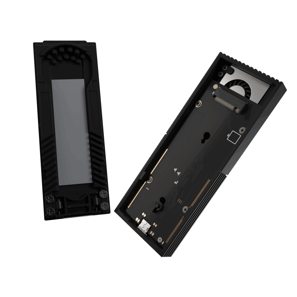 ASUS Announces ProArt PA40SU USB4 SSD Enclosure 4 PA40SU Top Open Internal https://www.mkaugaming.com/asus-announces-proart-pa40su-usb4-ssd-enclosure/