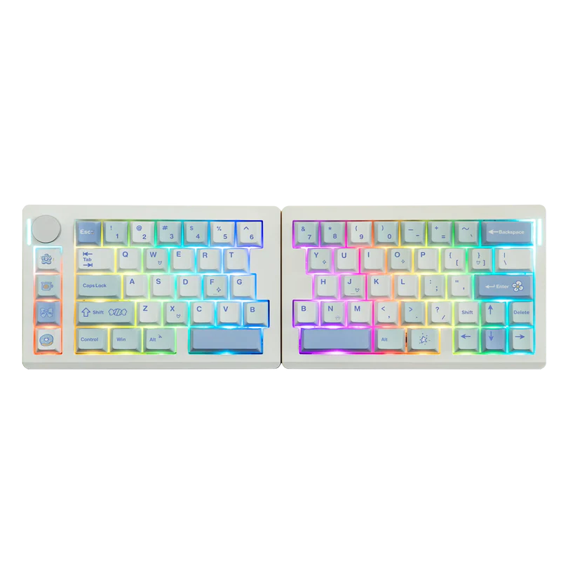 EPOMAKER Split 70 Keyboard (Hardware) - Review 4 EPOMAKER Split70 white blue bip 3 https://www.mkaugaming.com/all-review-list/epomaker-split-70-keyboard-hardware-review/