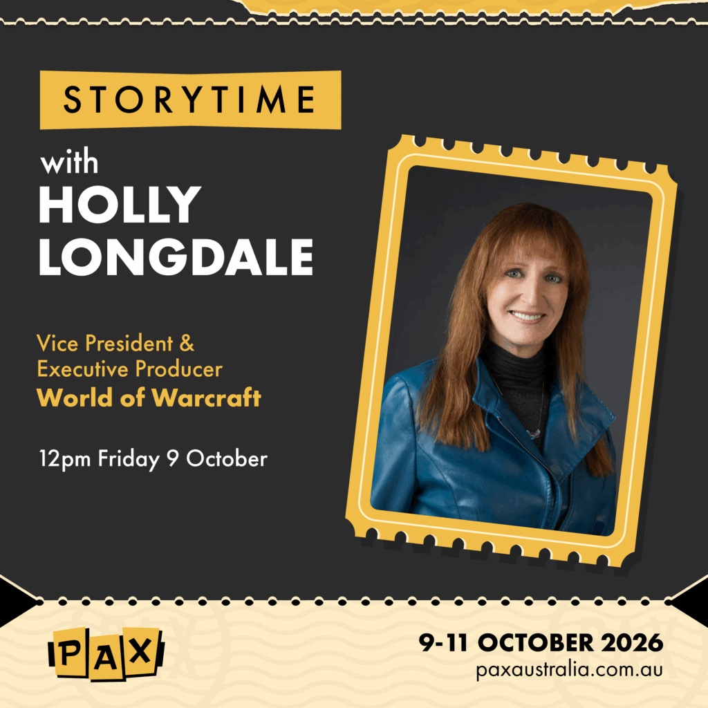 PAX Aus 2026 Announces Holly Longdale as Storytime Speaker 1 PAX26 Storytime 1080x1080 01 https://www.mkaugaming.com/pax-aus-2026-announces-holly-longdale-as-storytime-speaker/