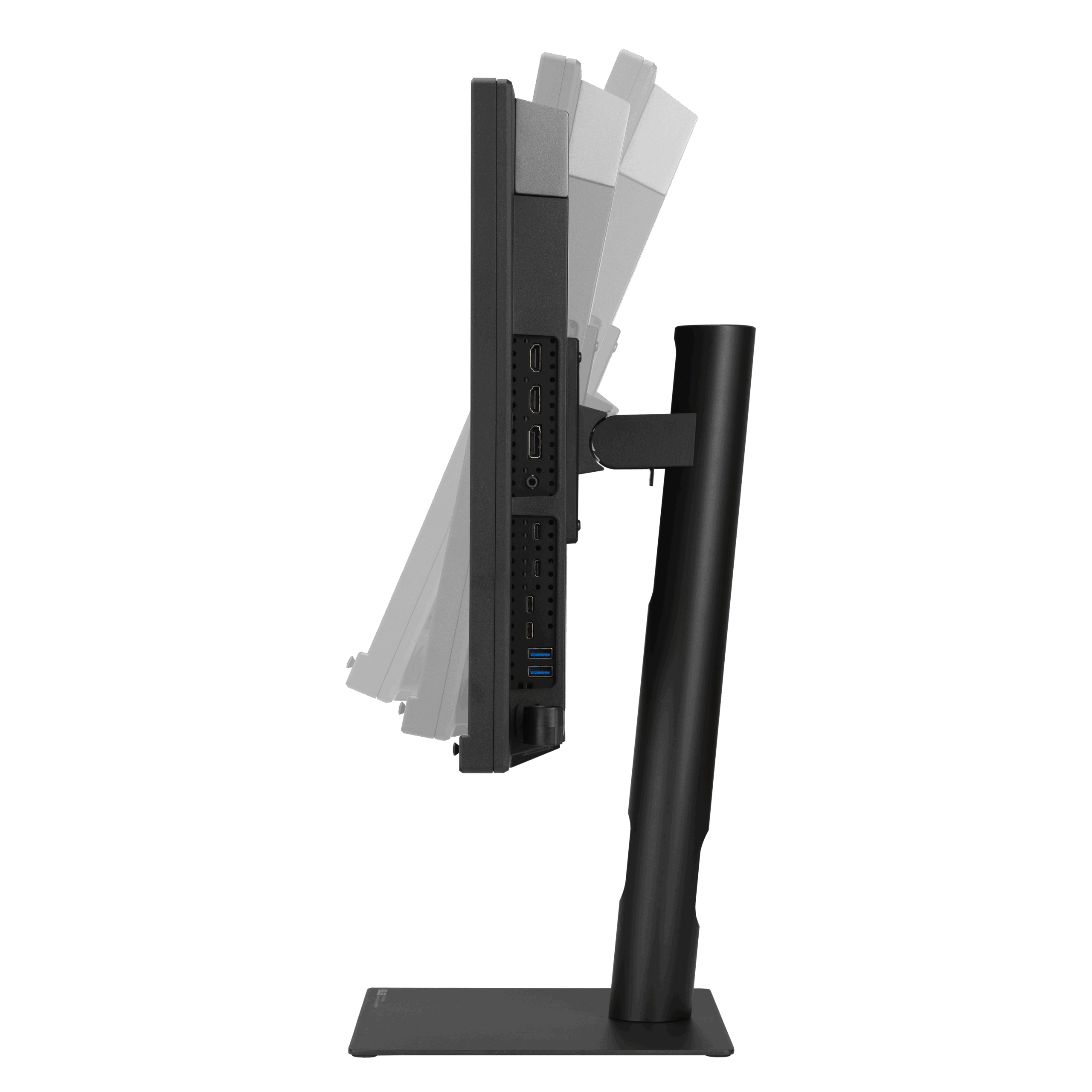 ASUS Announces ProArt Display OLED PA27USD and PA32USD 4 ProArt Display OLED PA27USD side view showing the tilt angles scaled https://www.mkaugaming.com/asus-announces-proart-display-oled-pa27usd-and-pa32usd/