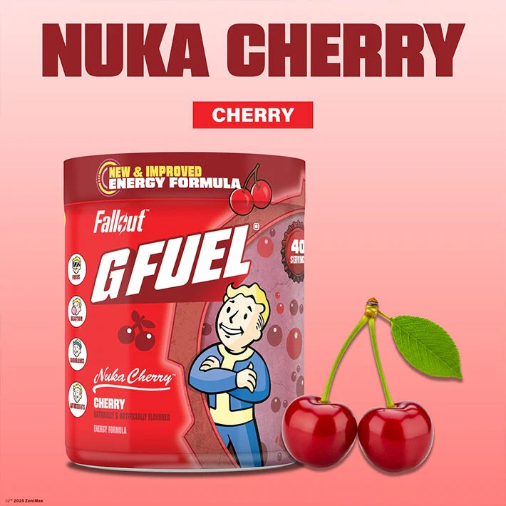 Fallout X G Fuel (Collaboration) - Review 2 nuka cherry tub g fuel gamer drink 125785 https://www.mkaugaming.com/all-review-list/fallout-x-g-fuel-collaboration-review/