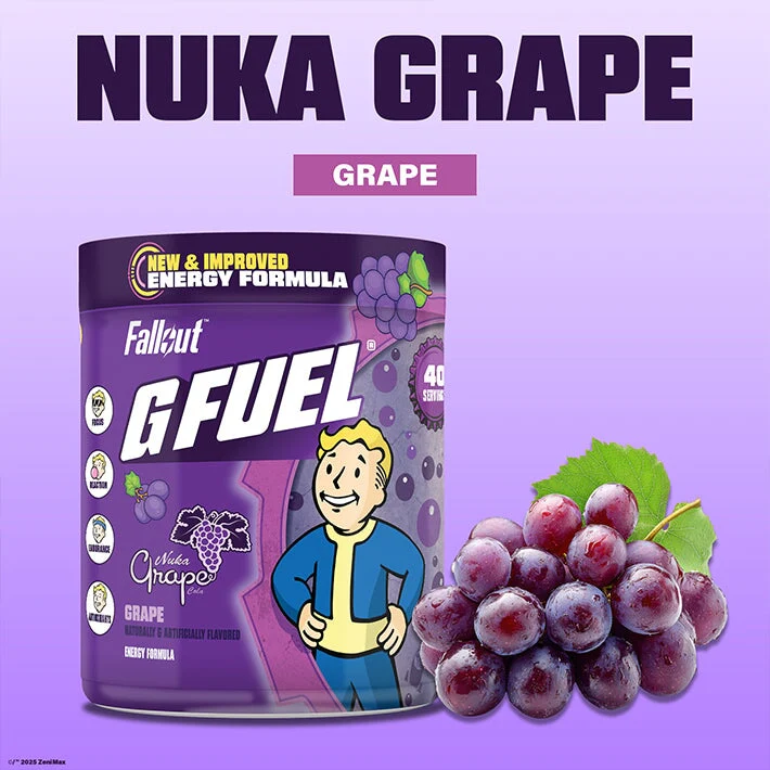Fallout X G Fuel (Collaboration) - Review 4 nuka grape tub g fuel gamer drink 352875 https://www.mkaugaming.com/all-review-list/fallout-x-g-fuel-collaboration-review/